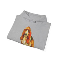 Basset Hound 'Lautrec' Unisex 50/50 Hoodie