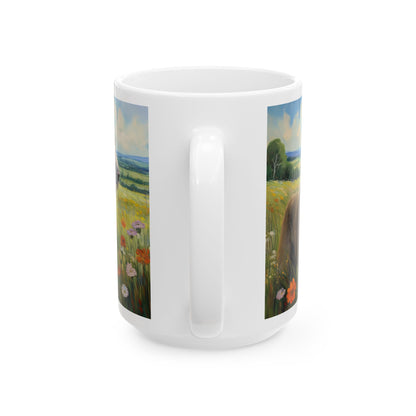 Irish Wolfhound Ceramic Mug - 2 Sizes