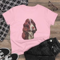 English Springer Spaniel Women's Midweight Cotton Tee