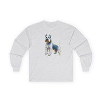 White Schnauzer Unisex Classic Cotton Long Sleeve Tee