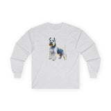 White Schnauzer Unisex Classic Cotton Long Sleeve Tee