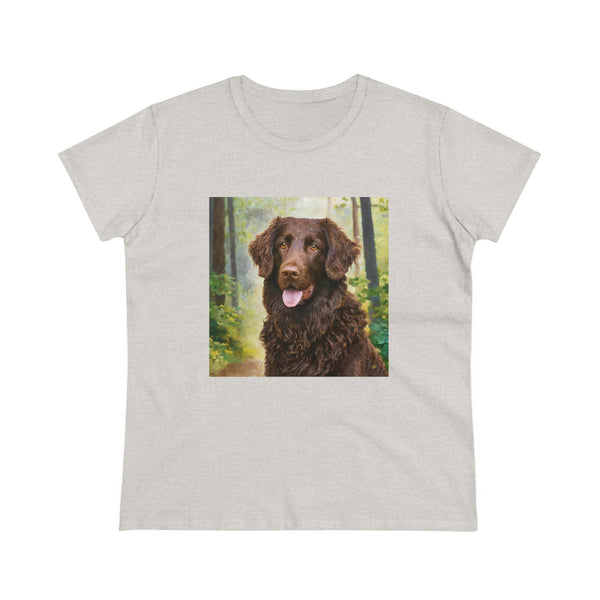 Curly-Coated Retriever Women's Midweight Cotton Tee
