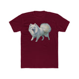 Japanese Spitz - Men's Fitted Cotton Crew Tee