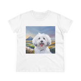 Coton de Tulear Women's Midweight Cotton Tee