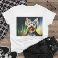 Yorkie #3 Women's Midweight Cotton Tee