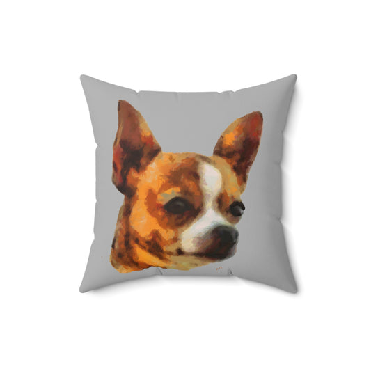 Chihuahua 'Paco' Spun Polyester Throw Pillow