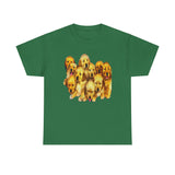 Golden Retriever Puppies Unisex Heavy Cotton Tee