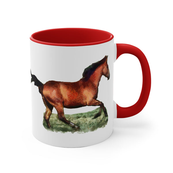 Horse 'Sam' Accent Coffee Mug, 11oz