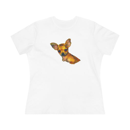 Chihuahua 'Belle' Women's Relaxed Fit Cotton Tee