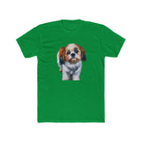 Shih-Tzu Men's Fitted Cotton Crew Tee