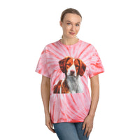 Brittany Spaniel 'Gunner' Unisex Tie-Dye Tee, Cyclone