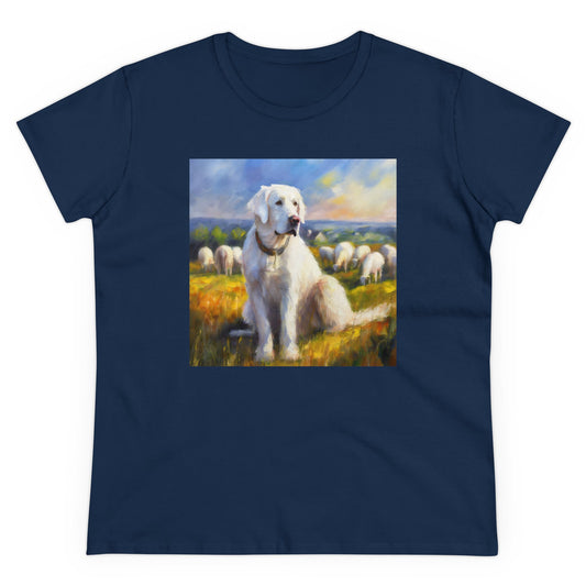 Hungarian Kavasz Women's Midweight Cotton Tee - A Soft Embrace