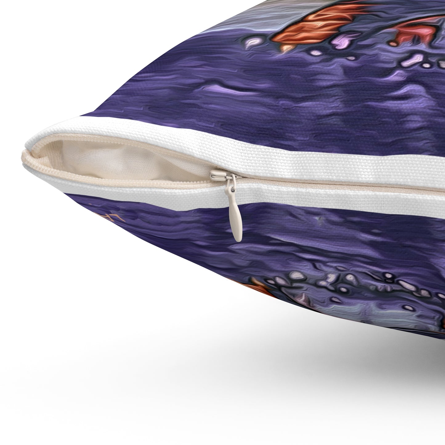 Eiffel Tower Sunset - Spun Polyester Throw Pillow