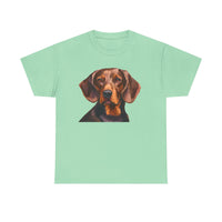 Hannoverscher Schweisshund Classic Heavy Cotton Tee - Adorable Dog Art - Perfect Gift for Animal Lovers