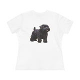 Black Russian Terrier Puppy - Women's Relaxed Fit Cotton Tee