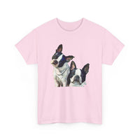 Boston Terriers 'Skipper & Dee Dee' Unisex Heavy Cotton Tee