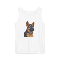 German Shepherd Puppy Unisex Relaxed Fit Tank Top