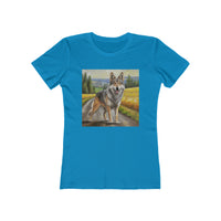 Czechoslovakian Vlcak 'Wolfdog' Women's Slim Fitted Ringspun Cotton Tee