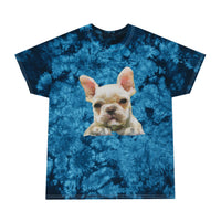 French Bulldog 'Bouvier' Unisex Tie-Dye Tee, Crystal