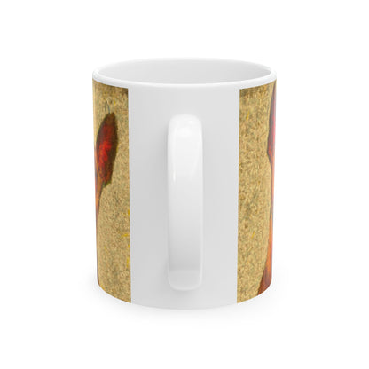 Peruvian Inca Orchid Ceramic Mug 11oz