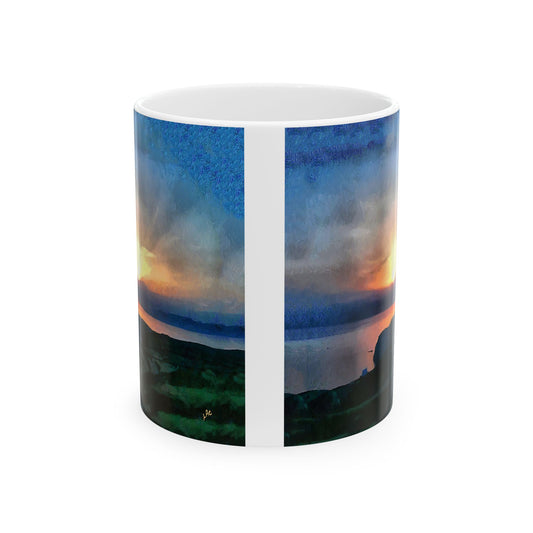 Sifnos Sunset (Greece) Ceramic Mug 11oz