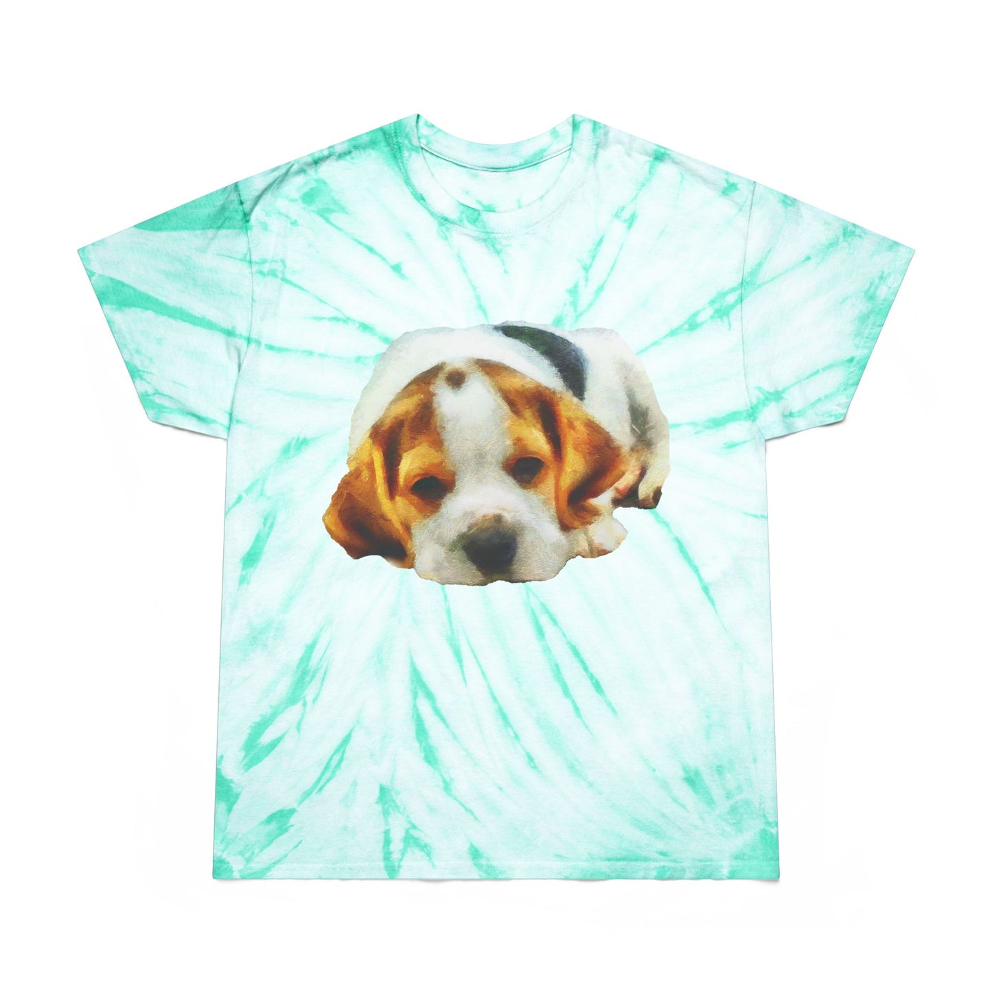 English Foxhound 'Sasha' Unisex Cotton Tie-Dye Tee, Cyclone