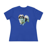 Japanese Chin - Women's Relaxed Cotton Tee