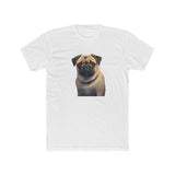 Pug - Men's Fitted Cotton Crew Tee