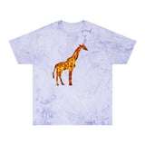 Giraffe 'Camile' Unisex Cotton  -  Color Blast T-Shirt