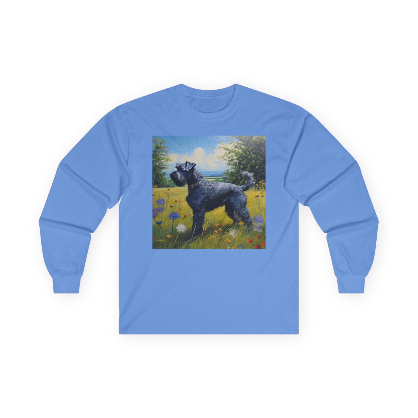 Kerry Blue Terriere Classic Cotton Long Sleeve Tee