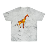 Giraffe 'Camile' Unisex Cotton Color Blast T-Shirt