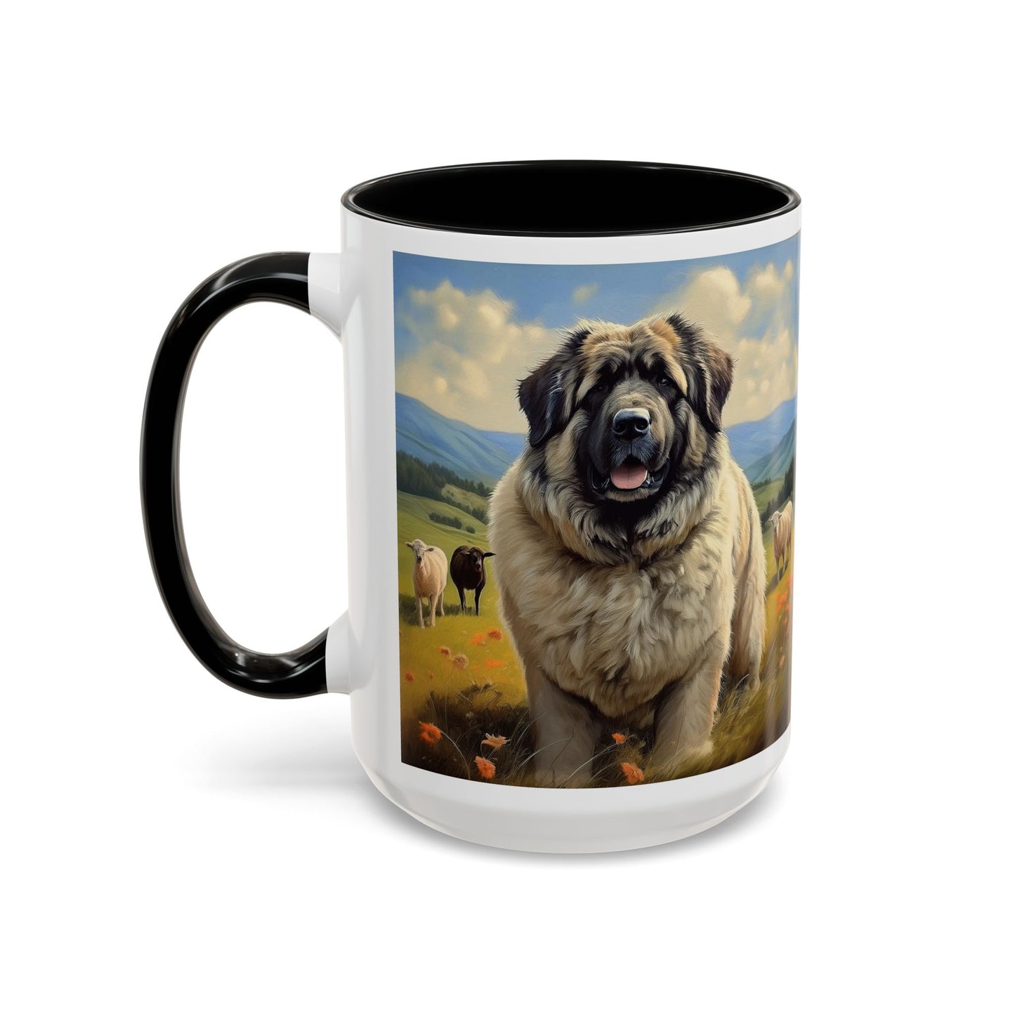 Caucasian Shepherd Dog Ceramic Accent Coffee Mug