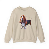 Basset Hound  --  Unisex 50/50 Crewneck Sweatshirt