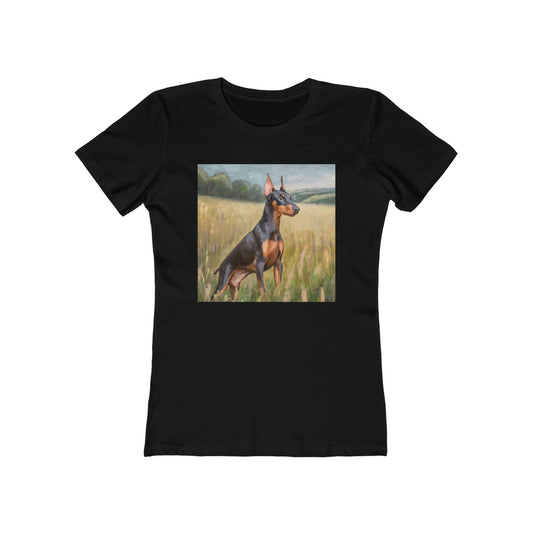 German Pinscher Women's Slim Fitted Ringspun Cotton Tee