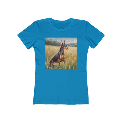 German Pinscher Women's Slim Fitted Ringspun Cotton Tee