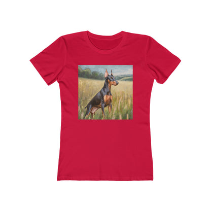 German Pinscher Women's Slim Fitted Ringspun Cotton Tee