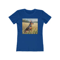 German Pinscher Women's Slim Fitted Ringspun Cotton Tee