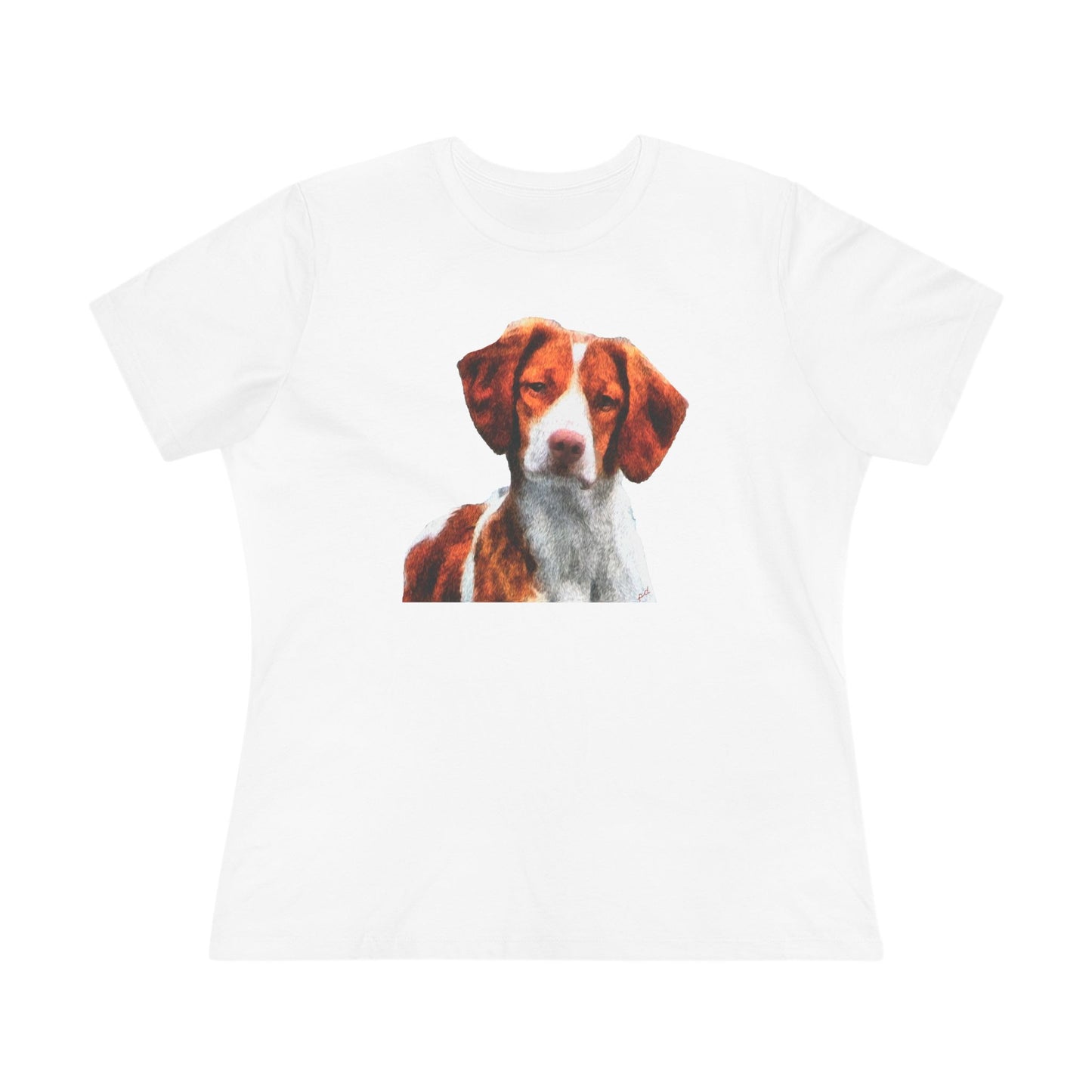 Brittany Spaniel 'Gunner' Women's Relaxed Fit Cotton Tee