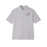 Japanese Terrier - Men's Piqué Polo with Dog Print