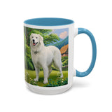 Hungarian Kuvasz - Ceramic Accent Coffee Mug - 2 Sizes