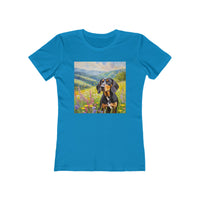 Black & Tan Coonhound Women's Slim Fitted Ringspun Cotton Tee