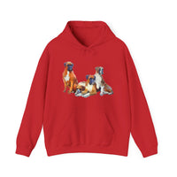 Boxer Quartet Unisex 50/50 Hoodie