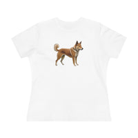 Shikoku - Japanese Hunting Dog - Women's Relaxed Fit Cotton Tee