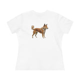 Shikoku - Japanese Hunting Dog - Women's Relaxed Fit Cotton Tee