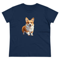 Welsh Corgi Puppy - Women's Midweight Cotton Tee