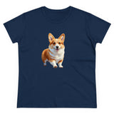 Welsh Corgi Puppy - Women's Midweight Cotton Tee