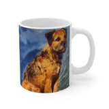 Charming Border Terrier 'Andrew' Ceramic Mug 11oz