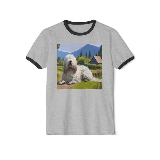 Hungarian Komondo Classic Cotton Ringer T-Shirt