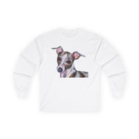 Italian Greyhound 'Lilly' Unisex Cotton Long Sleeve Tee