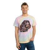 American Water Spaniel Unisex Cotton Tie-Dye Tee, Spiral